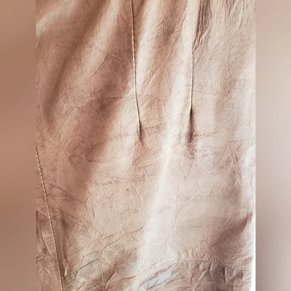 Winlit distressed soft brown lined leather skirt size 7/8 - Picture 8 of 8